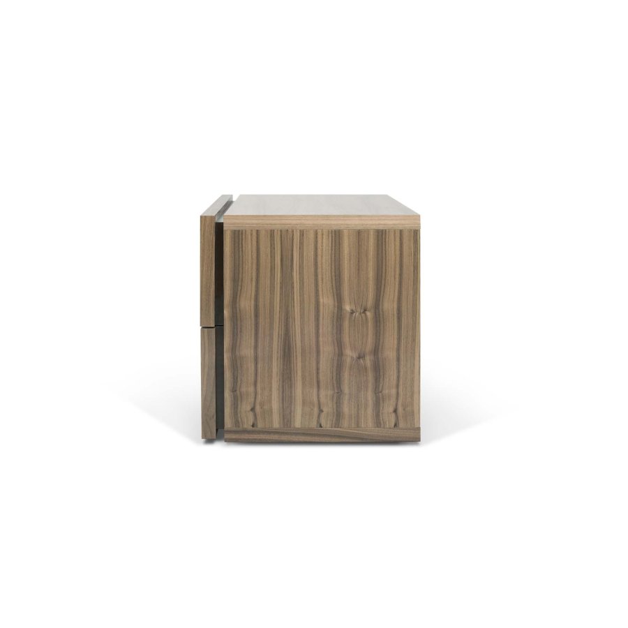 TEMAHOME Aurora Nachttisch - Walnussfurnier - Braun - 60 cm