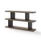TEMAHOME Step L�g Hylla - Valn&ouml;t och Svart - 163x88 cm