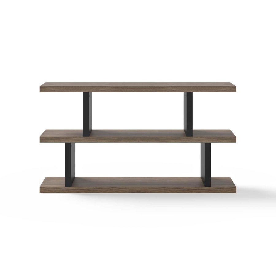 TEMAHOME Step L�g Hylla - Valn&ouml;t och Svart - 163x88 cm