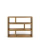 TEMAHOME Dublin Bokhylla L�g - Natur, Mukali-faner, 120x105 cm