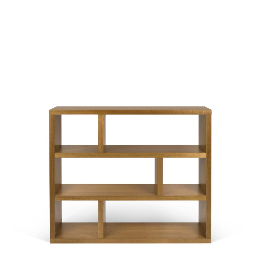 TEMAHOME Dublin Bokhylla L�g - Natur, Mukali-faner, 120x105 cm