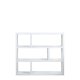 TEMAHOME Dublin Bokhylla L�g - Vit - 120x105x29 cm