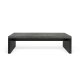 TEMAHOME Detroit Bank - 140 cm, Betonoptik und Schwarz