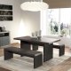 TEMAHOME Detroit Bank - 140 cm, Betonoptik und Schwarz