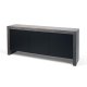 TEMAHOME Kobe Sideboard mit 3 T&uuml;ren - Beton-Optik und Schwarz, 188 cm