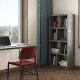 TEMAHOME Berlin Bokhylla - Gr� betonglook - 70x159x34 cm
