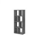 TEMAHOME Berlin Bokhylla - Gr� betonglook - 70x159x34 cm