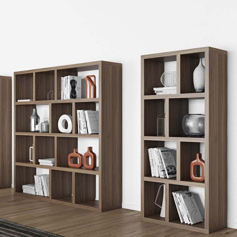 TEMAHOME Berlin Bokhylla 70 4L - Valn&ouml;tsfaner - 70x159 cm