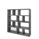 TEMAHOME Berlin Bokhylla - Gr� betonglook, 150 cm och 4 niv�er