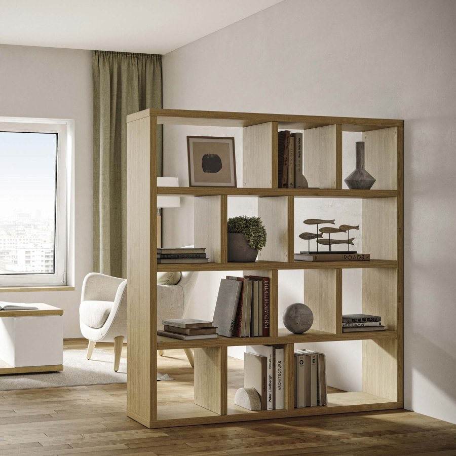 TEMAHOME Berlin Bokhylla - Natur, Ekfaner, 150 cm