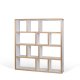 TEMAHOME Berlin Bokhylla 150 4L - Vit/Natur - 150x159 cm