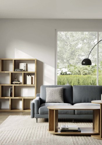 TEMAHOME Berlin Bokhylla - Natur, Ekfaner, 150 cm