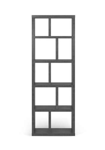 TEMAHOME Berlin Bokhylla 70 5L - Gr� betonglook, 70x198 cm