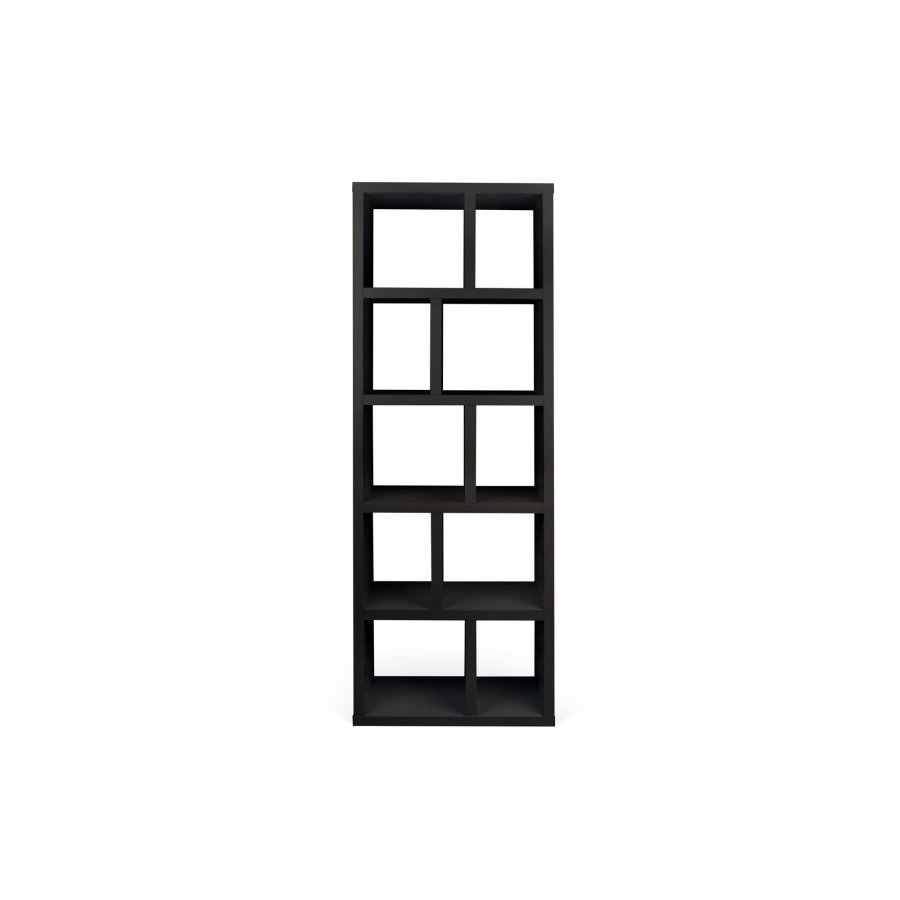 TEMAHOME Berlin Bokhylla 70 5L - Svart - 70x34x198 cm