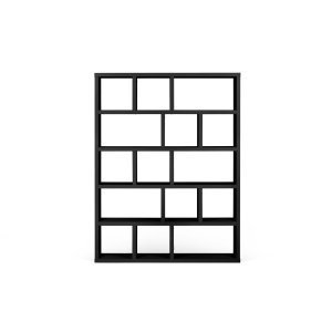 TEMAHOME Berlin Bokhylla - Svart - 150x198x34 cm