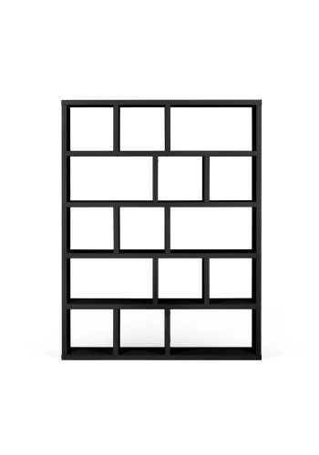 TEMAHOME Berlin Bokhylla - Svart - 150x198x34 cm