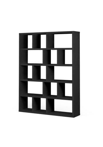 TEMAHOME Berlin Bokhylla - Svart - 150x198x34 cm