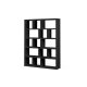 TEMAHOME Berlin Bokhylla - Svart - 150x198x34 cm