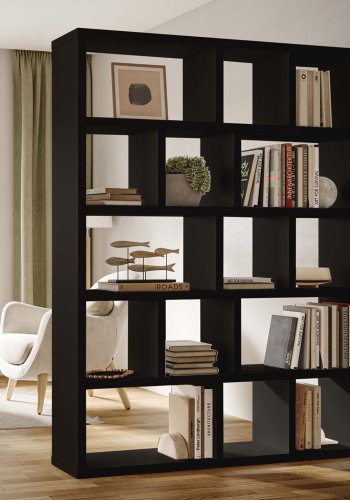 TEMAHOME Berlin Bokhylla - Svart - 150x198x34 cm