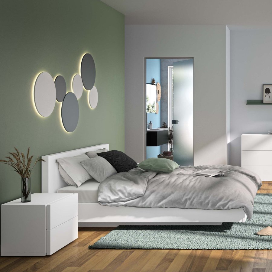 TEMAHOME Float Bettgestell - Wei&szlig;, 160x200 cm, inkl. Lattenrost