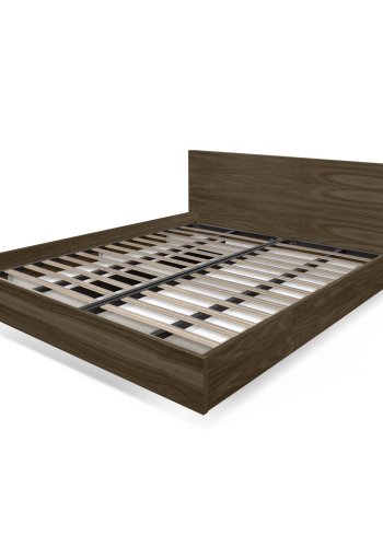 TEMAHOME Float Bettgestell - Walnuss, 180x200 cm, inkl. Lattenrost