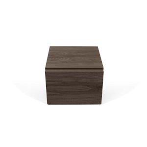 TEMAHOME Float Nachttisch - Walnussfurnier, 45x43 cm