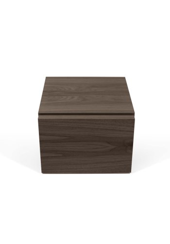 TEMAHOME Float Nachttisch - Walnussfurnier, 45x43 cm