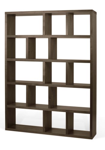 TEMAHOME Berlin Bokhylla - Valn&ouml;tsfaner, 5 hyllor, 150x198 cm