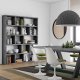TEMAHOME Berlin Bokhylla 150 5L - Gr� betonglook - 150x198 cm