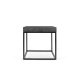 TEMAHOME Petra Sofabord - Beton-look og sort metal - 55x55 cm