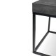 TEMAHOME Petra Sofabord - Beton-look og sort metal - 55x55 cm