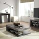 TEMAHOME Detroit Couchtisch - Betonoptik und schwarz, 110x65 cm
