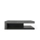 TEMAHOME Detroit Couchtisch - Betonoptik und schwarz, 110x65 cm