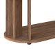 TEMAHOME Nora Couchtisch - Walnussfurnier braun, 110x50 cm