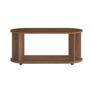 TEMAHOME Nora Couchtisch - Walnussfurnier braun, 110x50 cm