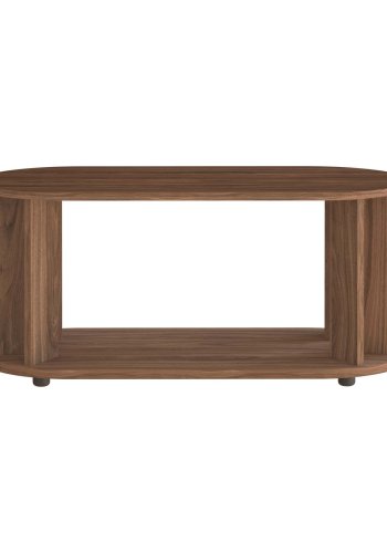 TEMAHOME Nora Couchtisch - Walnussfurnier braun, 110x50 cm