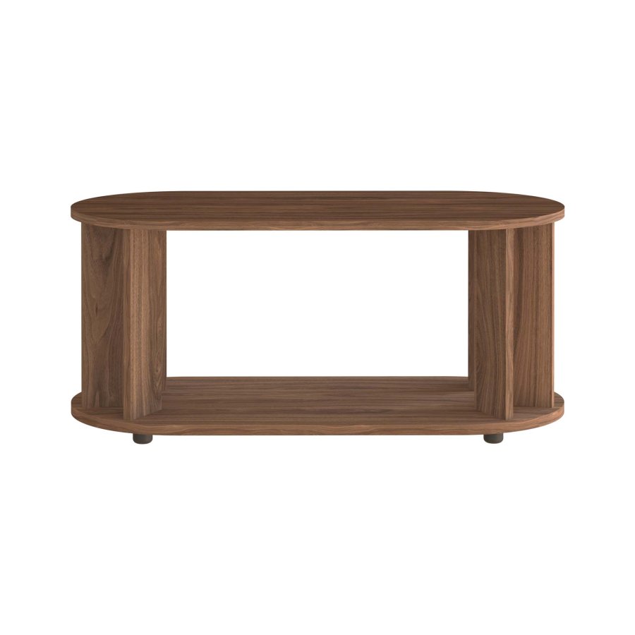 TEMAHOME Nora Couchtisch - Walnussfurnier braun, 110x50 cm