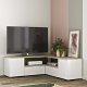 TEMAHOME Angle TV-bord - Hvid/Natur, 130 cm