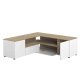 TEMAHOME Angle TV-bord - Hvid/Natur, 130 cm