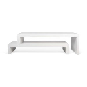TEMAHOME Cliff TV-bord - Hvid, 125-235 cm