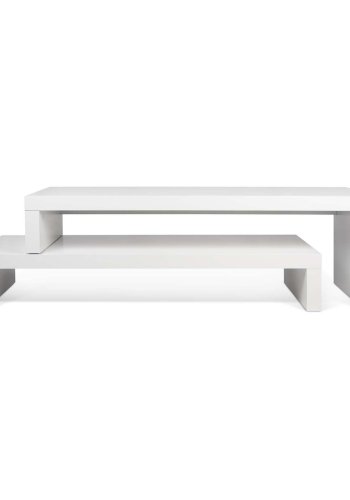 TEMAHOME Cliff TV-bord - Hvid, 125-235 cm