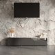 TEMAHOME Verone Tv-bord - beton-look og sort lak, 180 cm