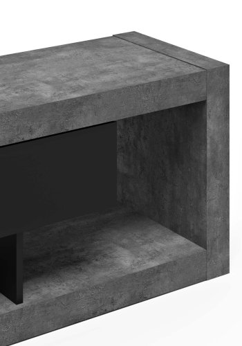 TEMAHOME Nara TV-bord - Beton og sort, 175 cm