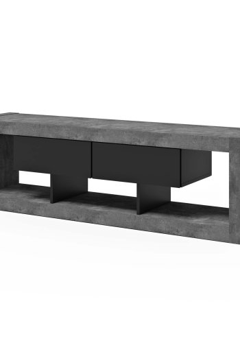 TEMAHOME Nara TV-bord - Beton og sort, 175 cm
