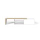 TEMAHOME Move TV-bord - Hvid/Natur, 110-203 cm
