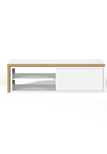 TEMAHOME Move TV-bord - Hvid/Natur, 110-203 cm