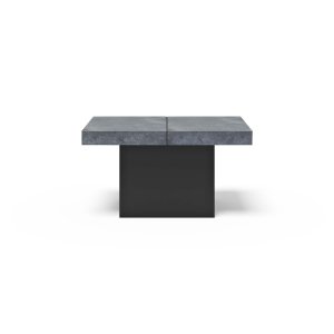 TEMAHOME Chess Beistelltisch - Betonoptik/Schwarz - 88x65x47 cm