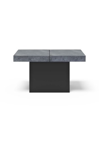TEMAHOME Chess Beistelltisch - Betonoptik/Schwarz - 88x65x47 cm