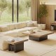TEMAHOME Chess Couchtisch - Walnuss/Schwarz - 131x131x40 cm