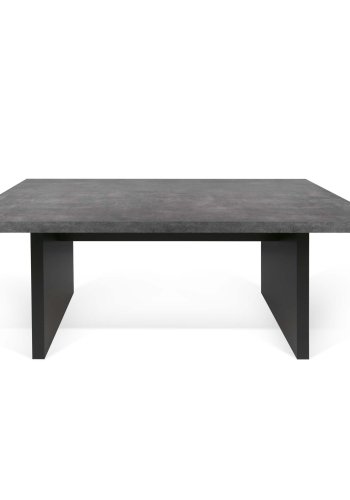 TEMAHOME Detroit Spisebord - Gr� betonlook og sort, 160x80 cm